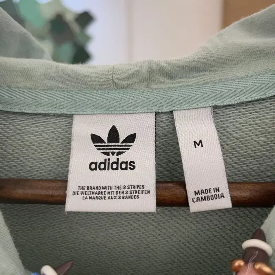 아디다스 올드스쿨 빈티지 메로나민트 후드티 M C07653 상품이미지5