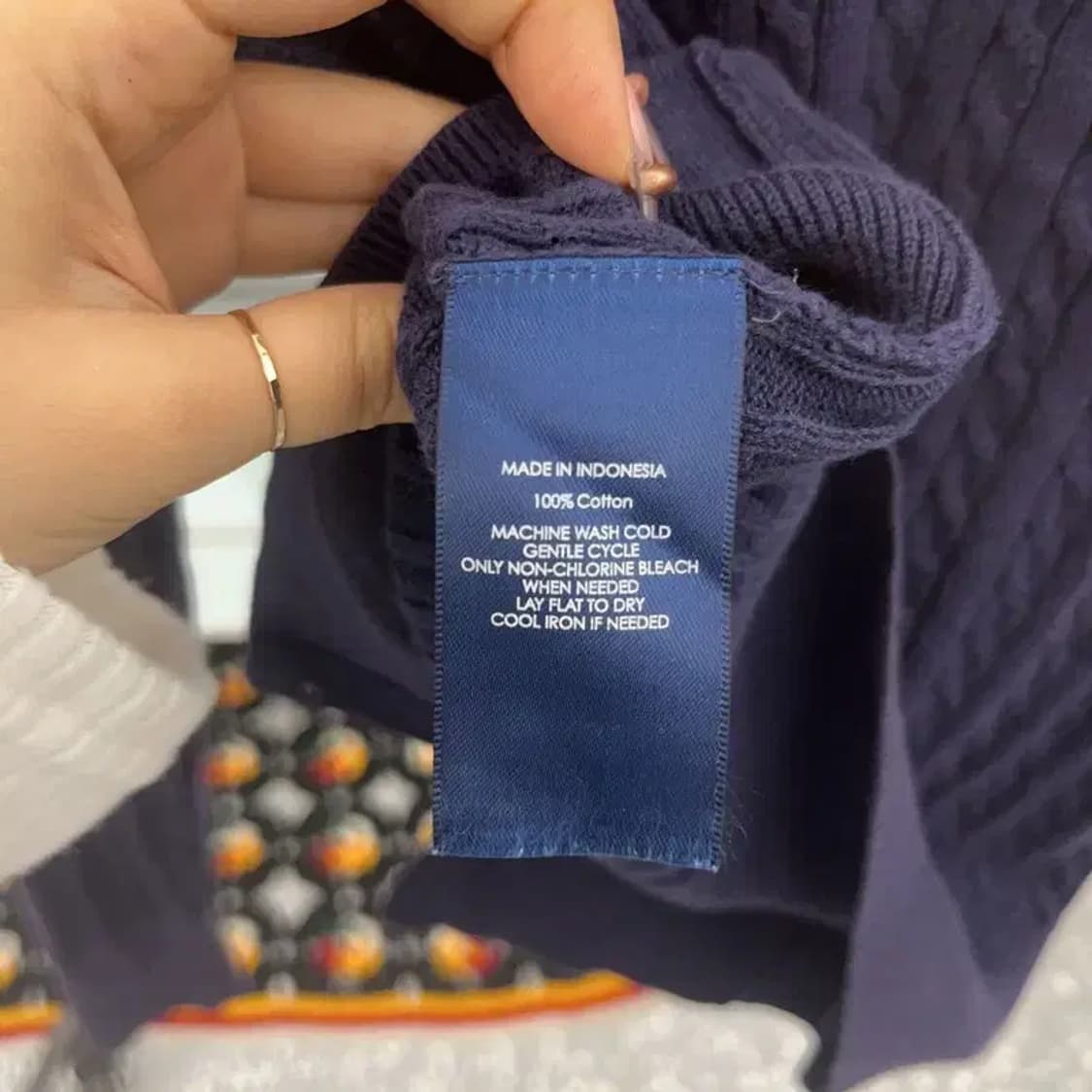 폴로 랄프로렌 모던캐주얼 자수로고 꽈배기 케이블 가디건 XL C07663 상품이미지6