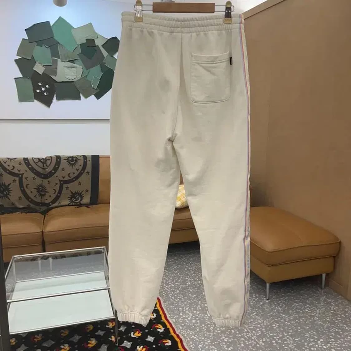 널디 빈티지 사이드로고 크림 스웻팬츠 XS C07669 상품이미지4