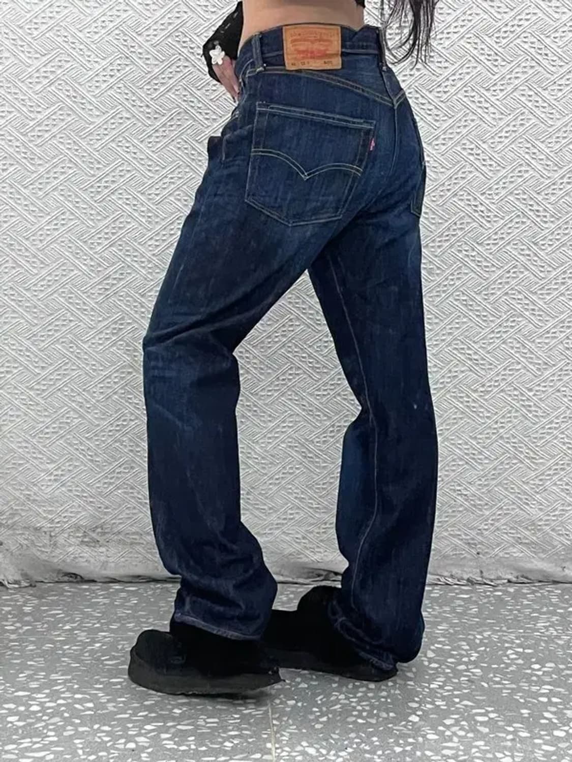 리바이스 504 올드스쿨 빈티지 워싱 데님팬츠 32인치 C07670 상품이미지1