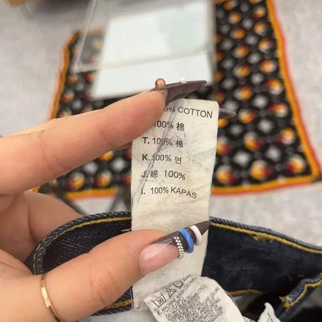 리바이스 504 올드스쿨 빈티지 워싱 데님팬츠 32인치 C07670 상품이미지6