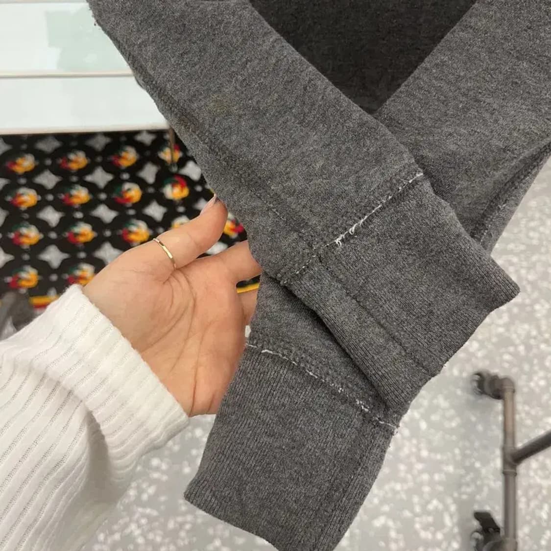 아베크롬비 올드스쿨 빈티지 스펠로고 양털 후드집업 S C07648 상품이미지7