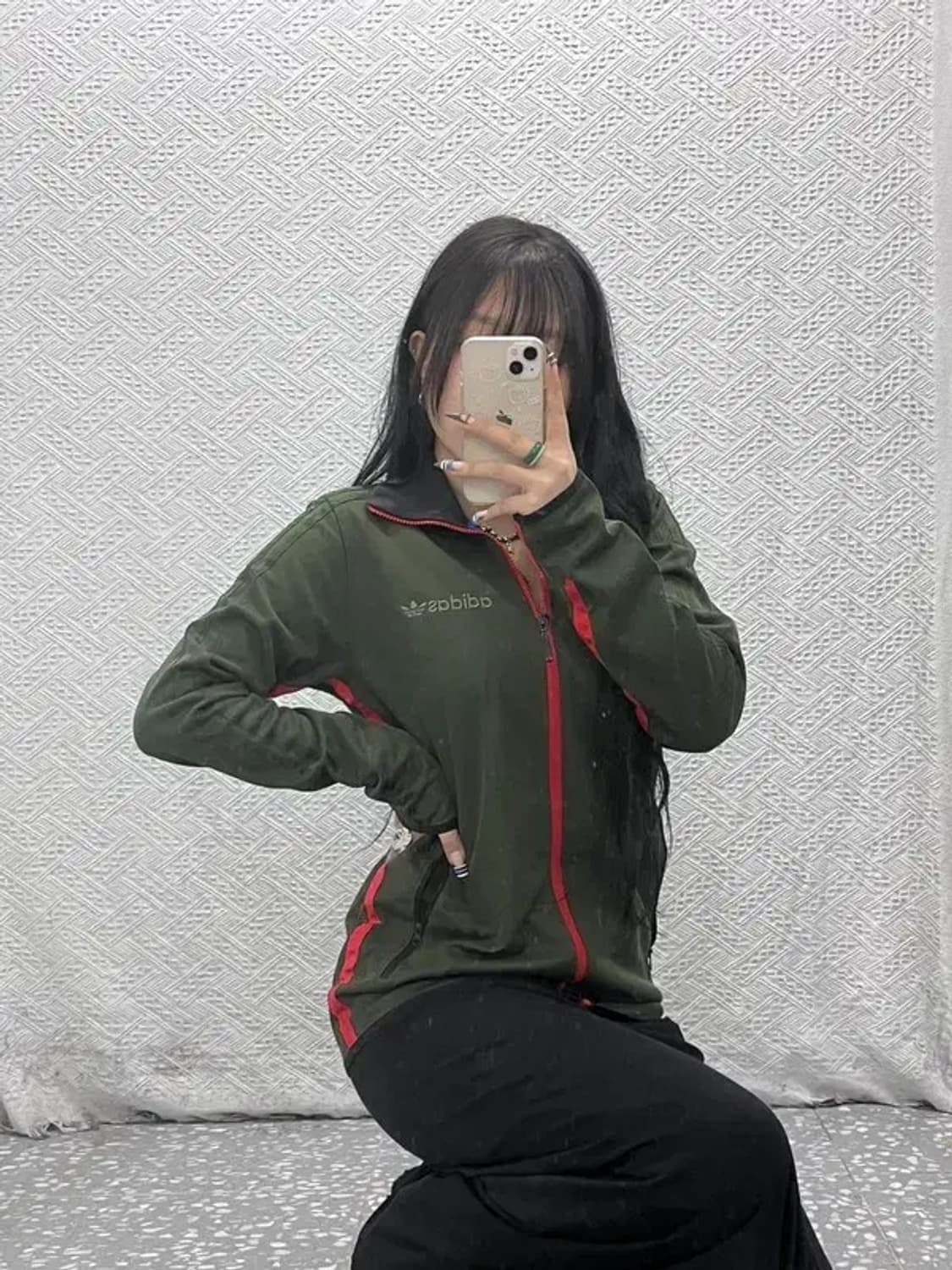 아디다스 올드스쿨 레트로 90's 말차카키 집업 100 C07660 상품이미지1