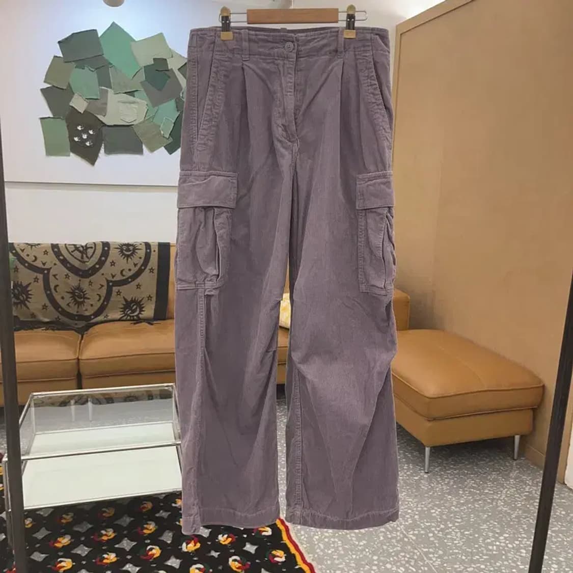 후아유 빈티지 Y2K 00's 연보라 카고팬츠 M C07675 상품이미지3