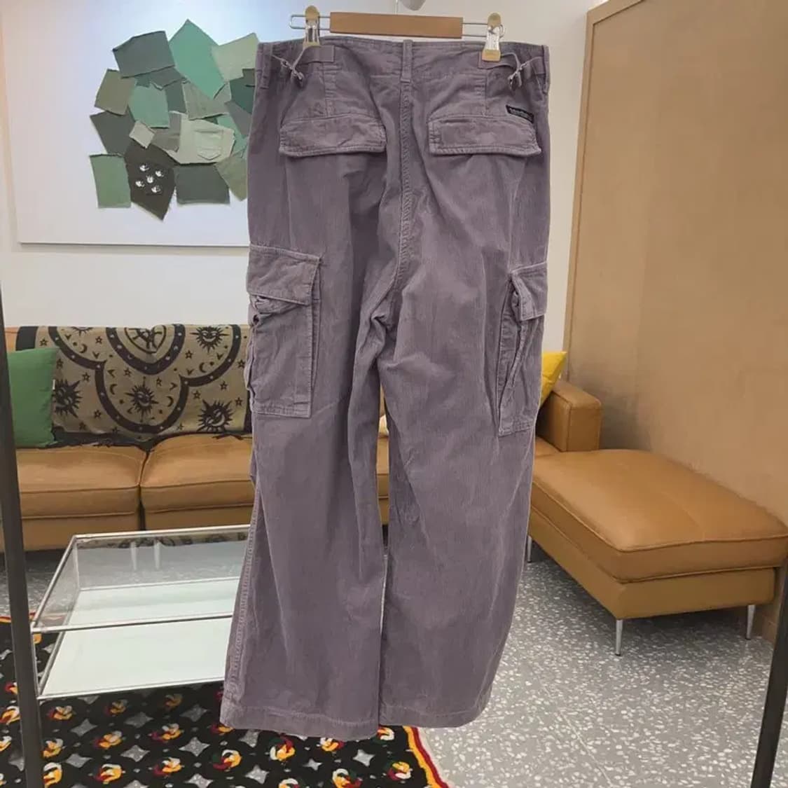 후아유 빈티지 Y2K 00's 연보라 카고팬츠 M C07675 상품이미지4