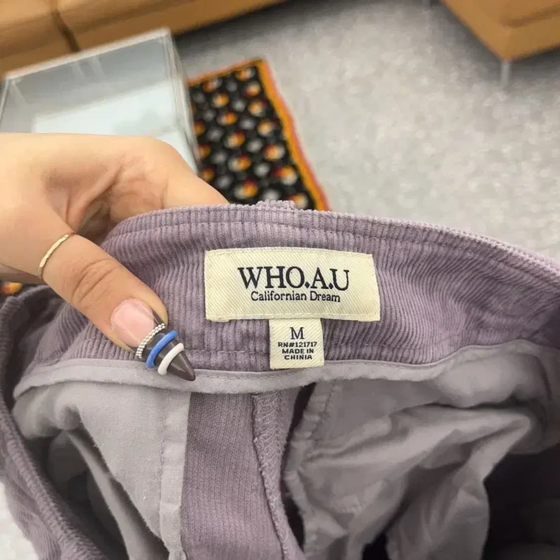 후아유 빈티지 Y2K 00's 연보라 카고팬츠 M C07675 상품이미지6