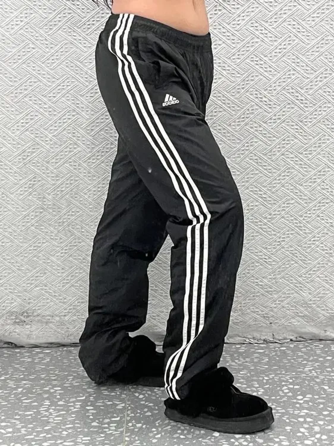 아디다스 빈티지 캐주얼 삼선 와이드 트랙팬츠 100 C07673 상품이미지2