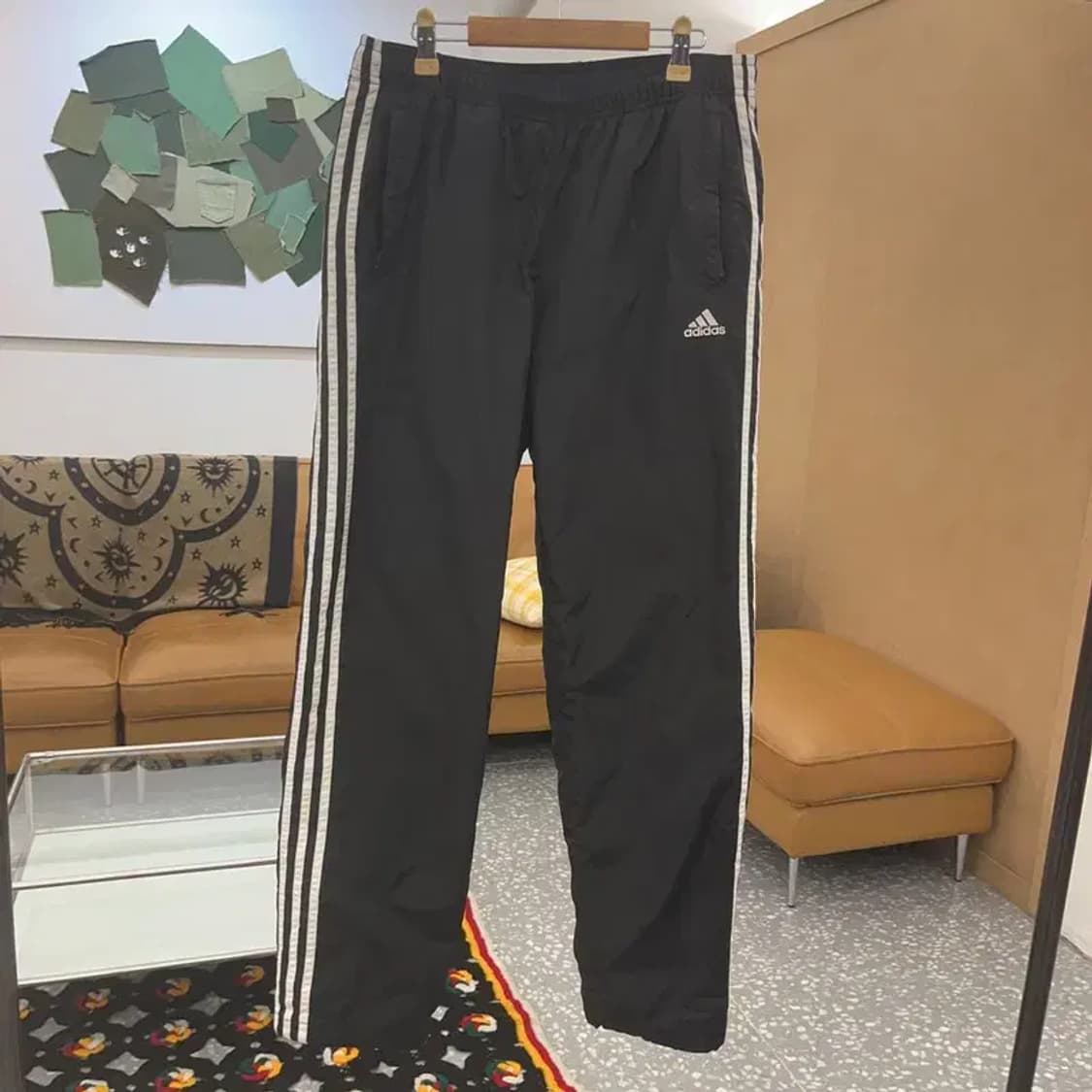 아디다스 빈티지 캐주얼 삼선 와이드 트랙팬츠 100 C07673 상품이미지3