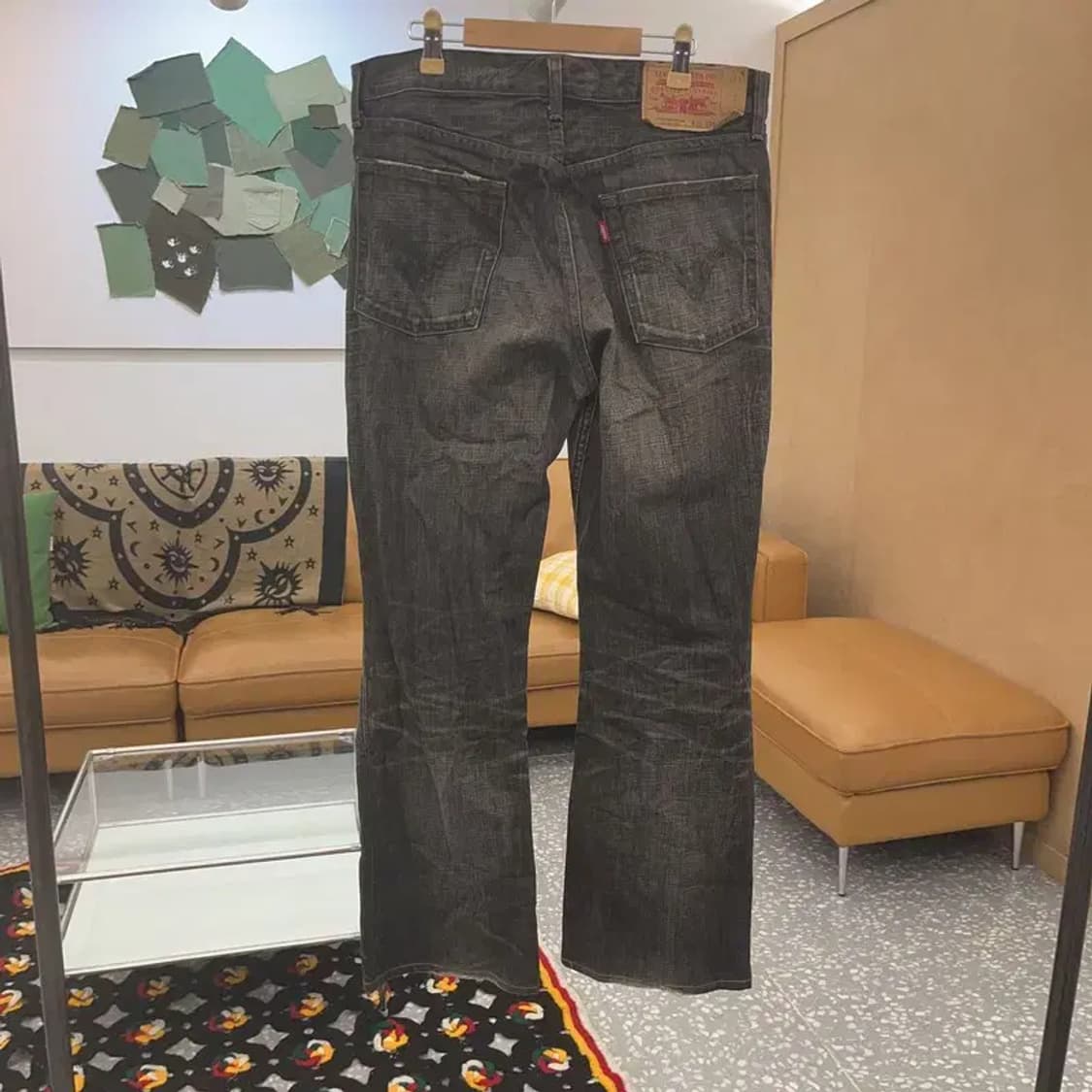 리바이스 517-09 올드스쿨 빈티지 흑청 데님팬츠 32인치 C07672 상품이미지4