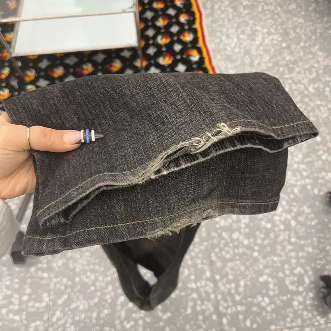 리바이스 517-09 올드스쿨 빈티지 흑청 데님팬츠 32인치 C07672 상품이미지7