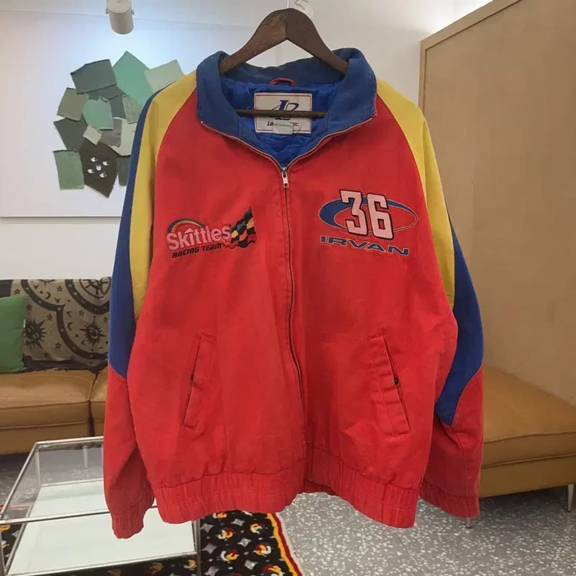 빈티지 희귀 스키틀즈 모터사이클 레이싱 자켓 L C07640 상품이미지3