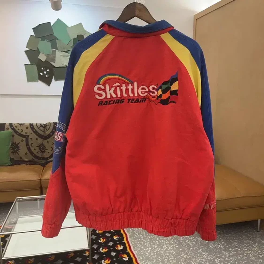 빈티지 희귀 스키틀즈 모터사이클 레이싱 자켓 L C07640 상품이미지4