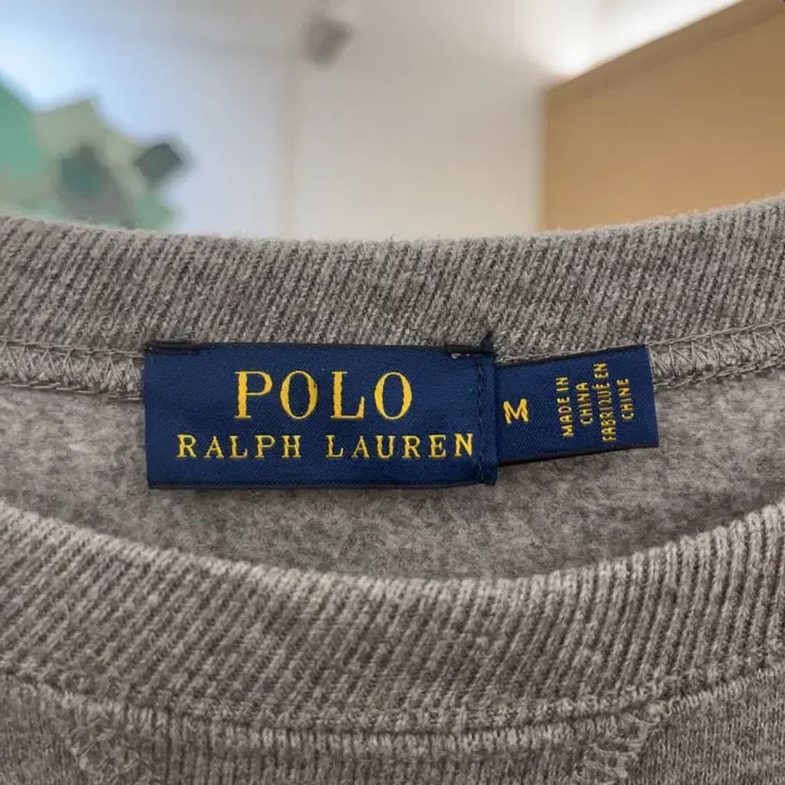 폴로 랄프로렌 희귀 빈티지 데미지 프린팅 기모 맨투맨 M C07665 상품이미지5