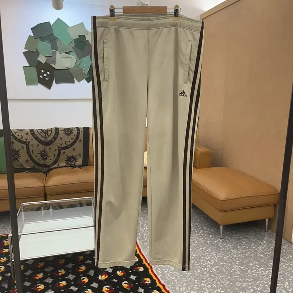 아디다스 아디컬러 클래식 크림 져지 트랙팬츠 L C07676 상품이미지3