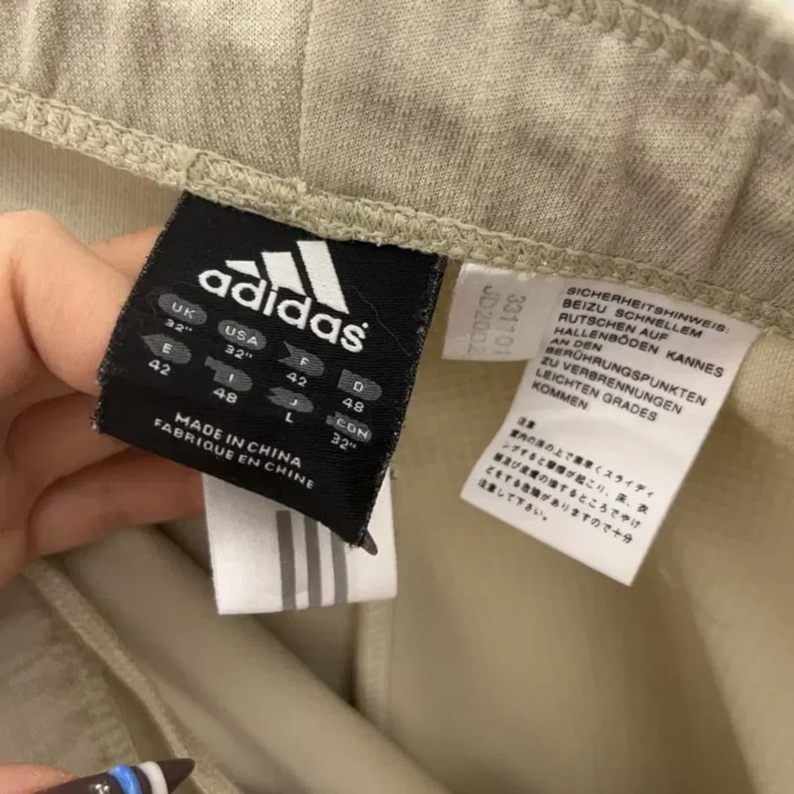 아디다스 아디컬러 클래식 크림 져지 트랙팬츠 L C07676 상품이미지8