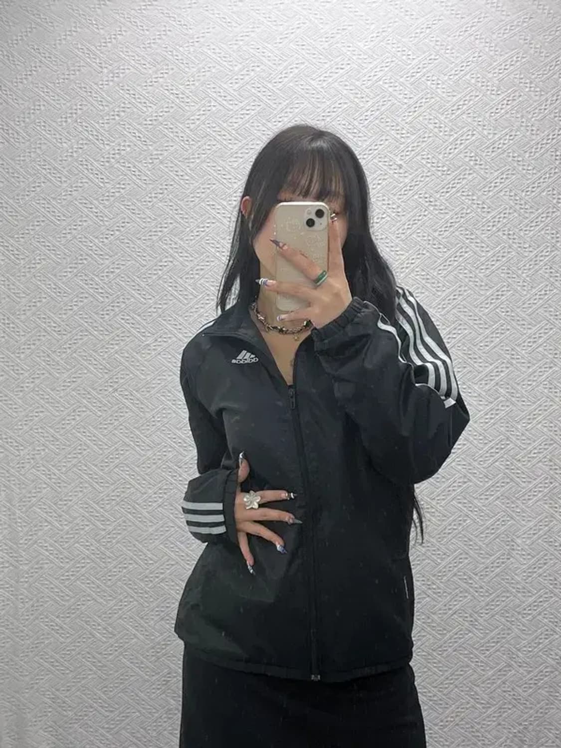 아디다스 올드스쿨 빈티지 오리지널 삼선 바람막이 자켓 S C07661 상품이미지1