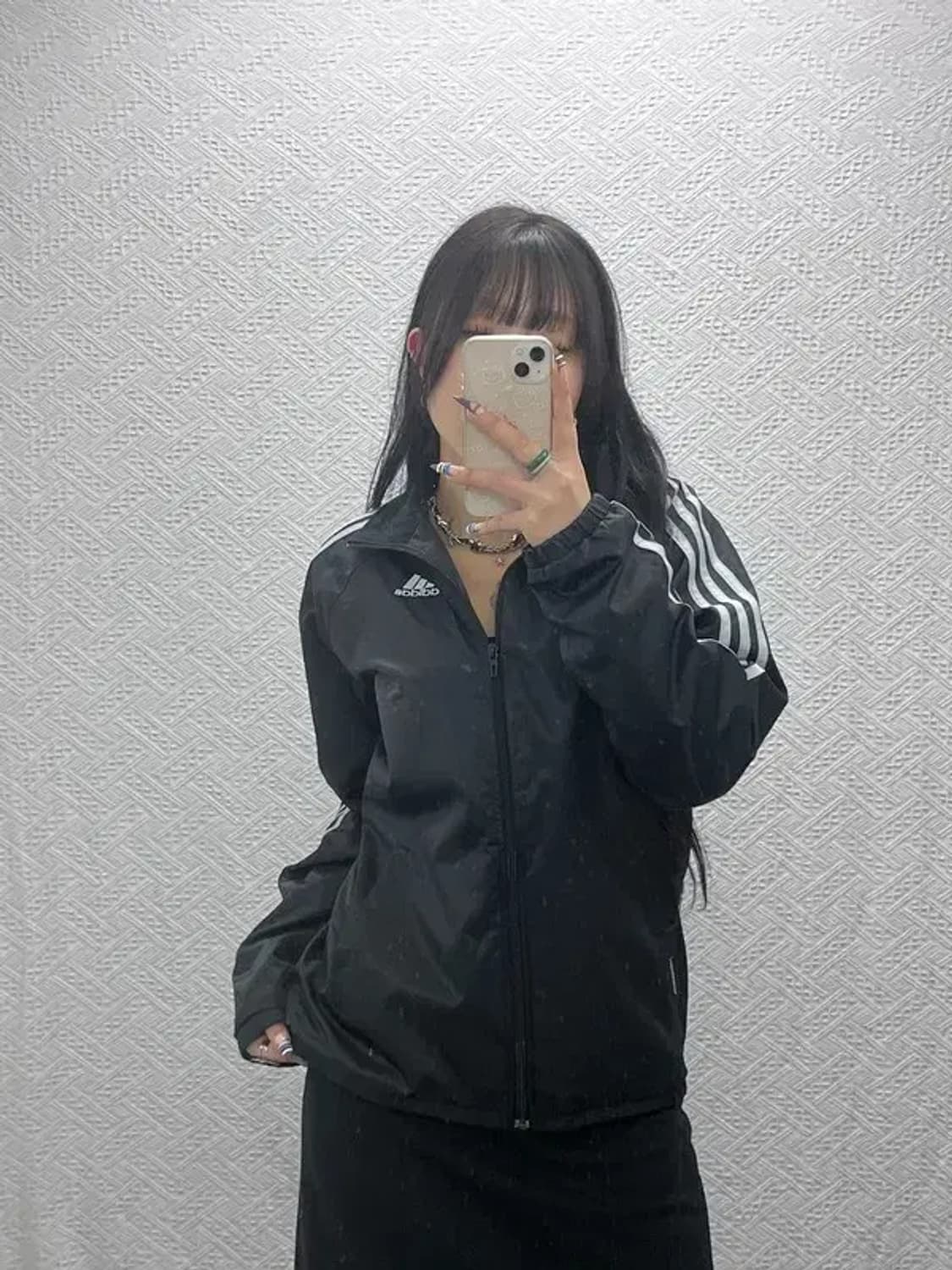 아디다스 올드스쿨 빈티지 오리지널 삼선 바람막이 자켓 S C07661 상품이미지2