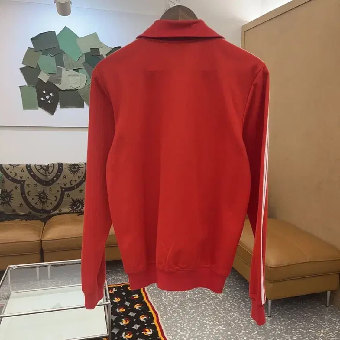 아디다스 레트로 Y2K 비비드레드 져지 집업 90 C07666 상품이미지4