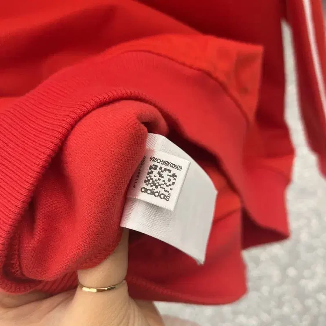 아디다스 레트로 Y2K 비비드레드 져지 집업 90 C07666 상품이미지7