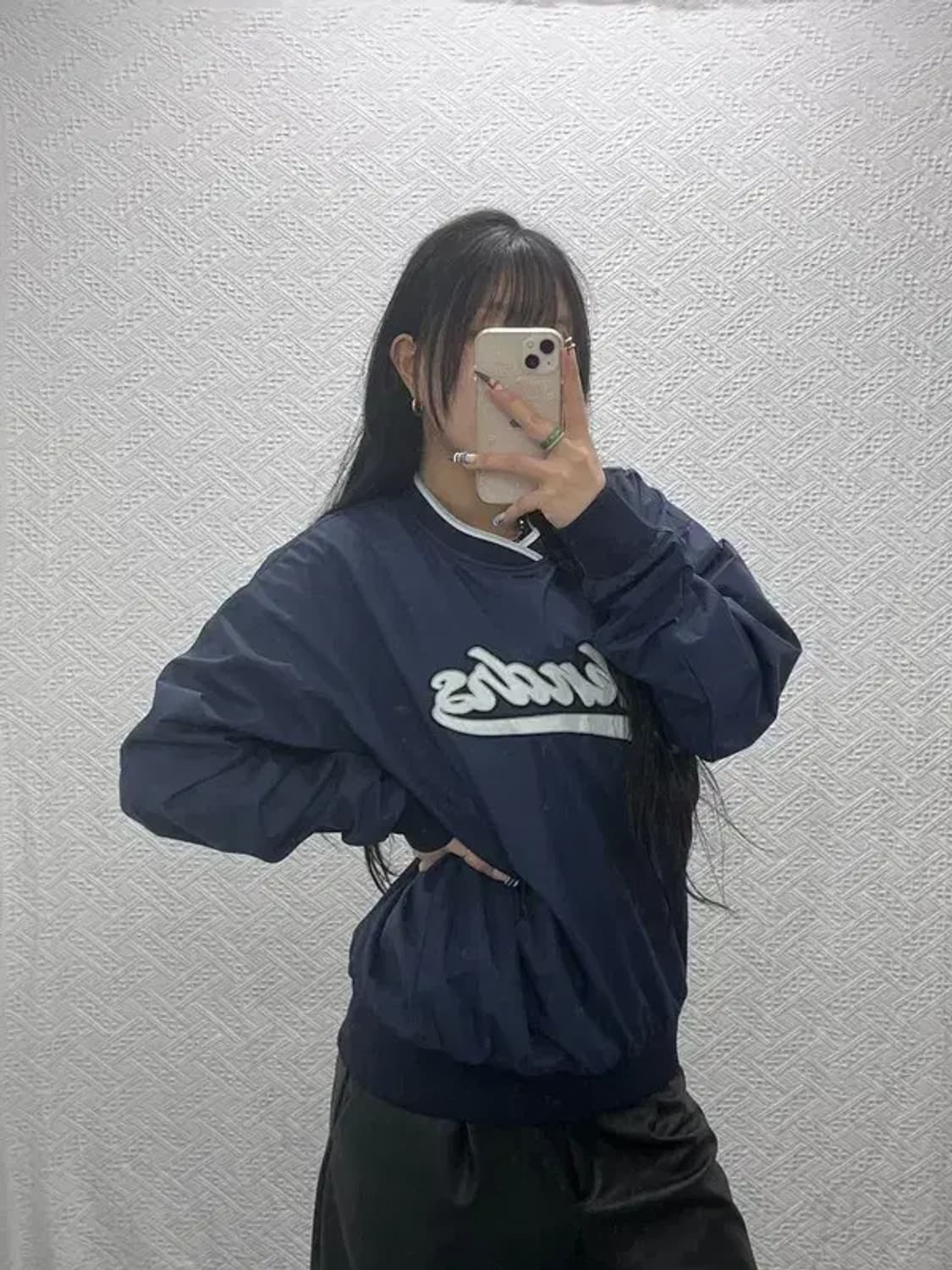 위캔더스 올드스쿨 빈티지 바람막이 웜업 맨투맨 M C07685 상품이미지1