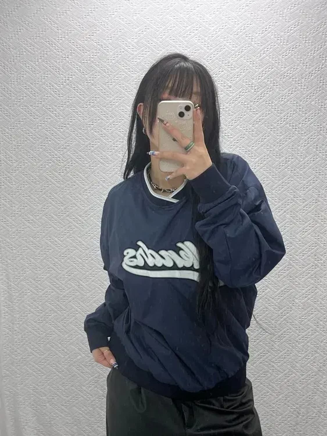 위캔더스 올드스쿨 빈티지 바람막이 웜업 맨투맨 M C07685 상품이미지2