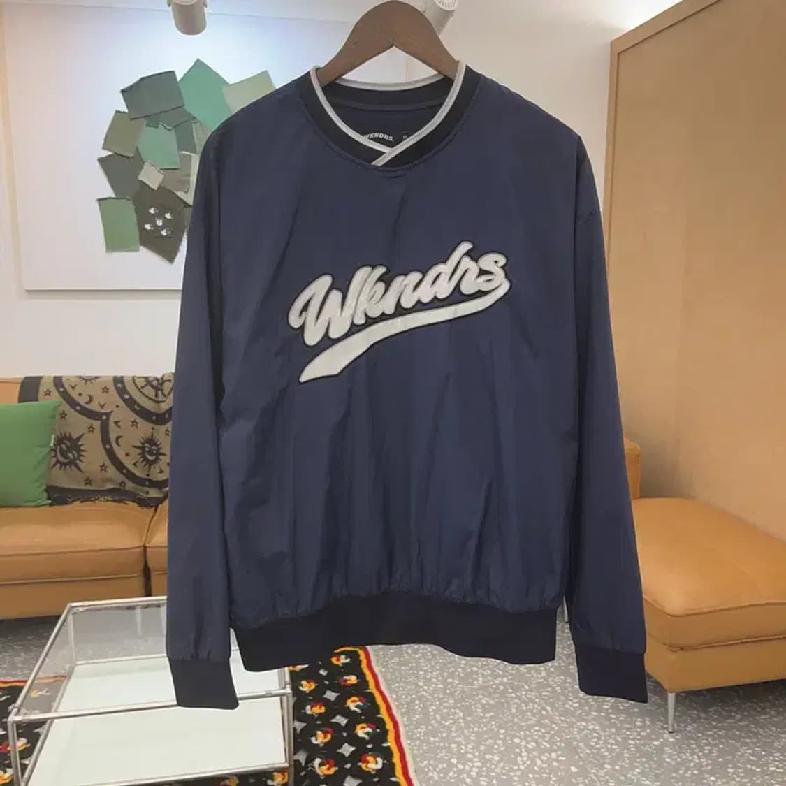 위캔더스 올드스쿨 빈티지 바람막이 웜업 맨투맨 M C07685 상품이미지3