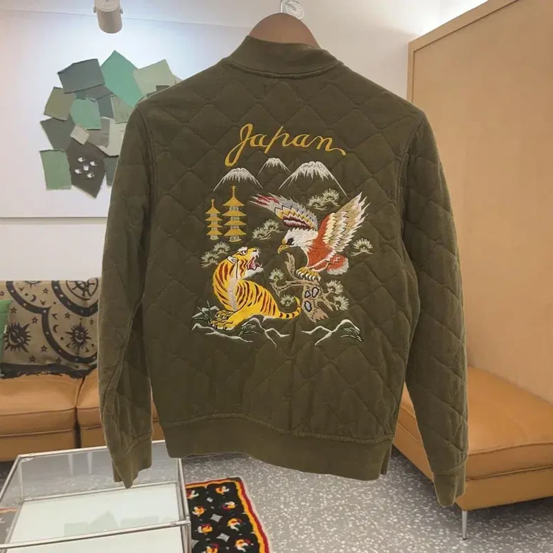 폴로 랄프로렌 빈티지 퀄팅 스트릿 스카쟌 집업 자켓 L C07697 상품이미지3