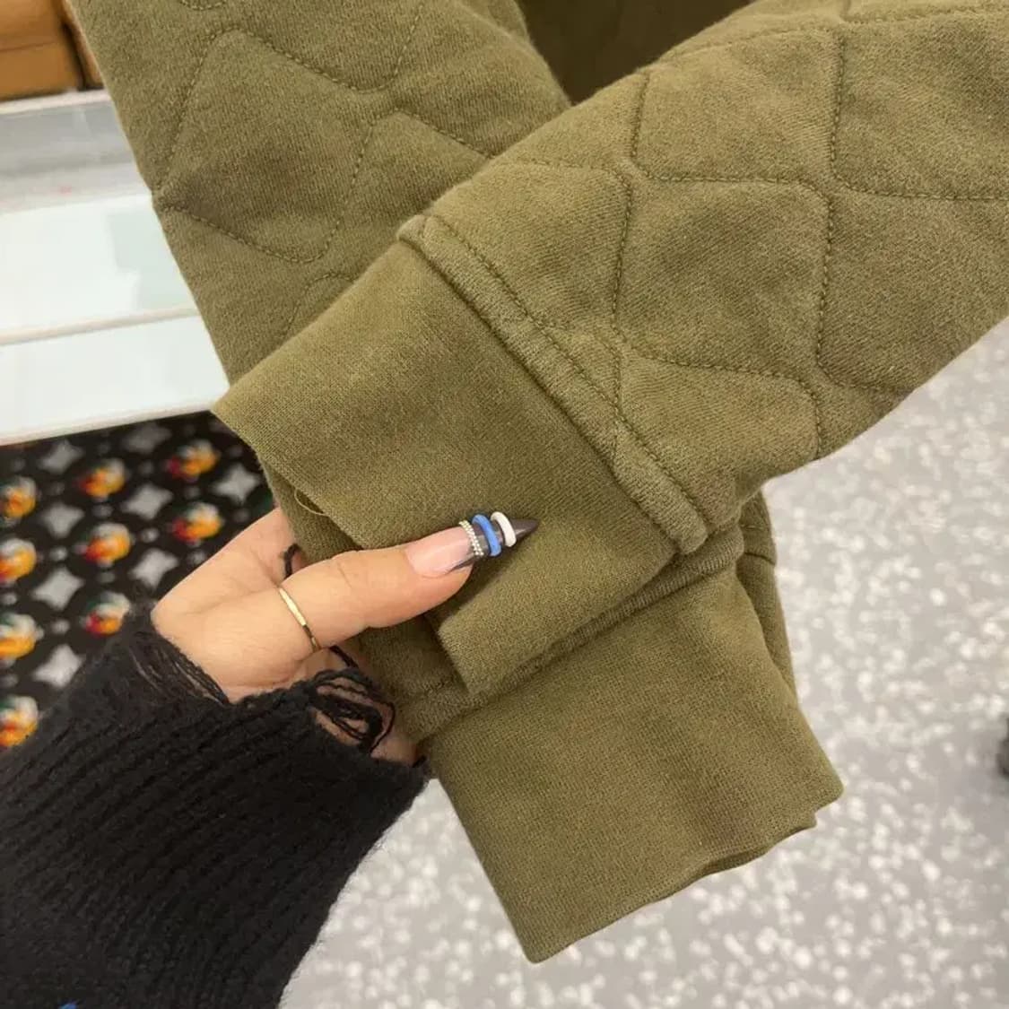 폴로 랄프로렌 빈티지 퀄팅 스트릿 스카쟌 집업 자켓 L C07697 상품이미지7