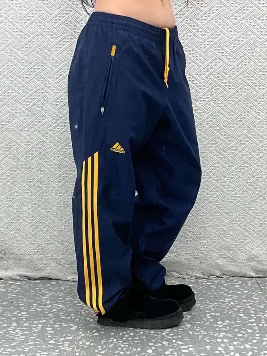 아디다스 레트로 빈티지 네이비옐로우 트랙팬츠 100 C07709 상품이미지1