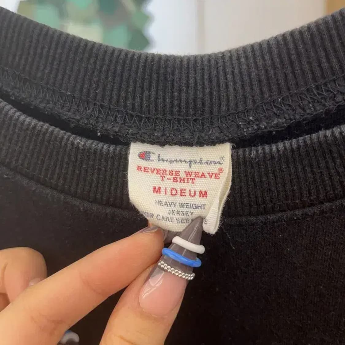 챔피온 리버스위브 빈티지 스펠로고 맨투맨 M C07706 상품이미지5