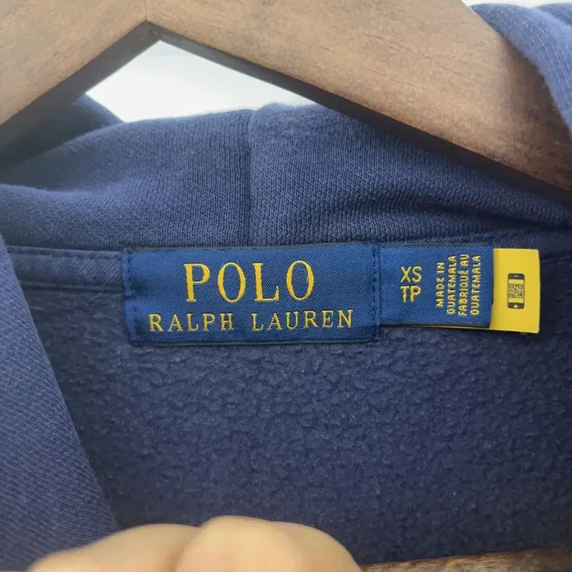 폴로 랄프로렌 올드스쿨 레트로 신형로고 기모 후드티 XS C07704 상품이미지5