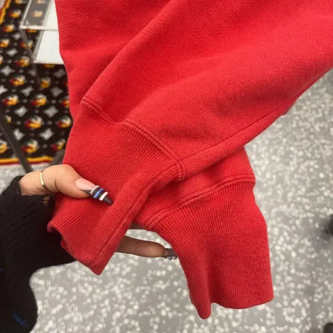 챔피온 리버스위브 빈티지 레트로 무지 기모 맨투맨 L C07707 상품이미지7