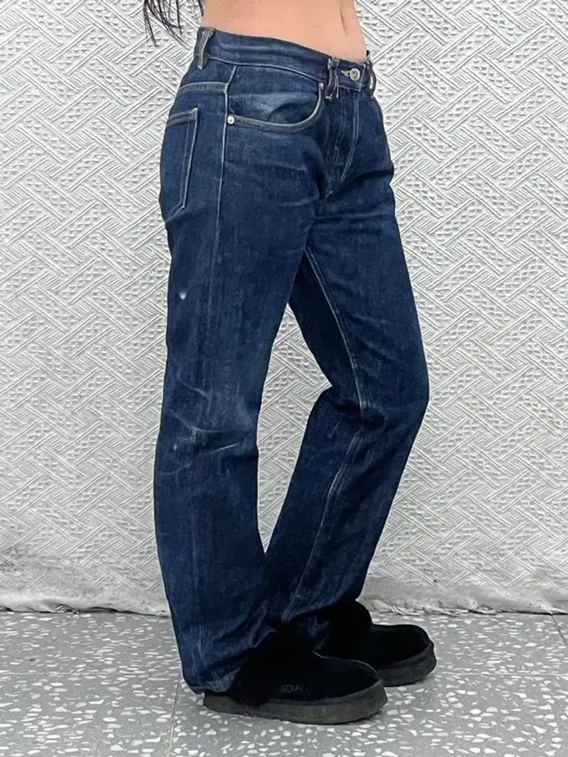 아페세 올드스쿨 캐주얼 빈티지 워싱 데님팬츠 30인치 C07714 상품이미지1