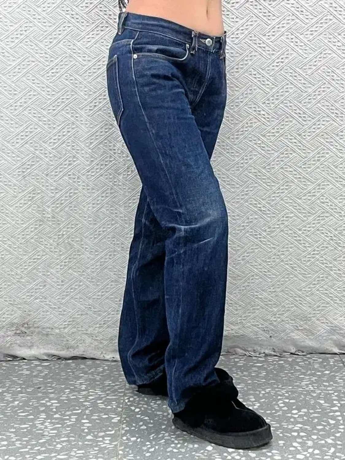 아페세 올드스쿨 캐주얼 빈티지 워싱 데님팬츠 30인치 C07714 상품이미지2