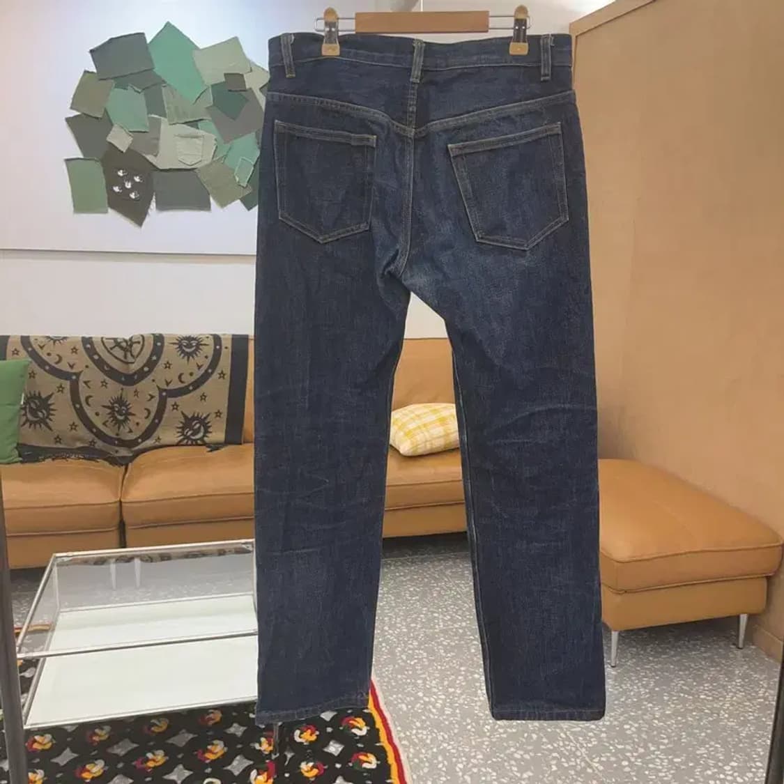 아페세 올드스쿨 캐주얼 빈티지 워싱 데님팬츠 30인치 C07714 상품이미지4