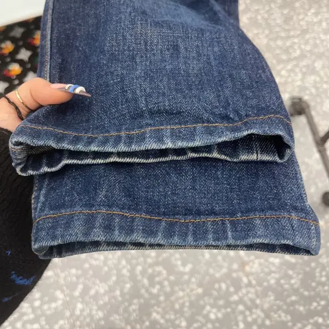 아페세 올드스쿨 캐주얼 빈티지 워싱 데님팬츠 30인치 C07714 상품이미지6