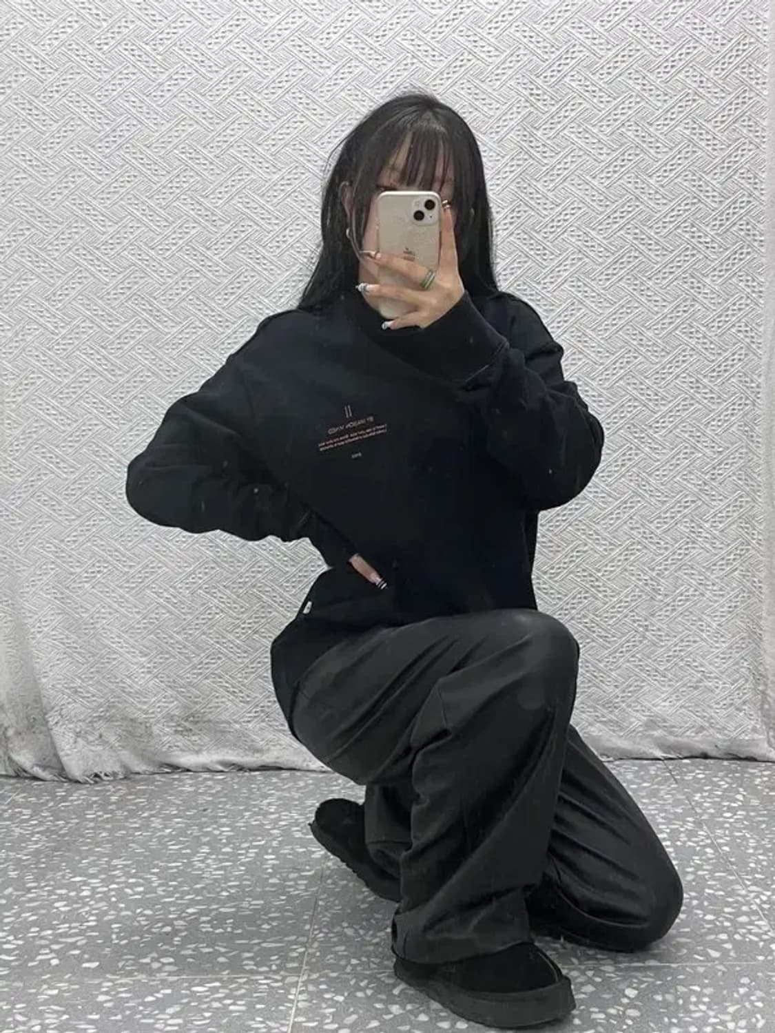 메종미네드 모던시크 캐주얼 빈티지 맨투맨 L C07708 상품이미지1