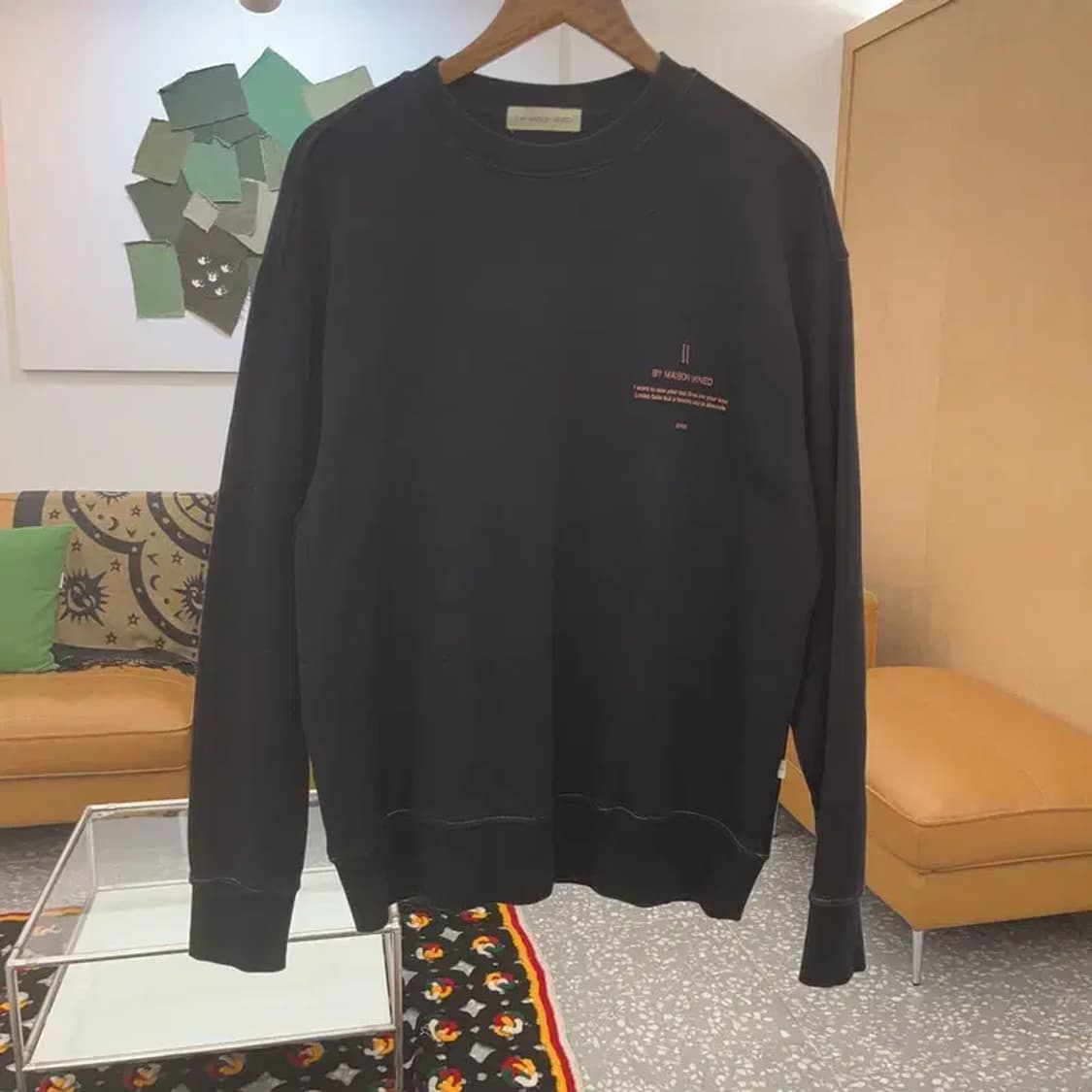 메종미네드 모던시크 캐주얼 빈티지 맨투맨 L C07708 상품이미지3