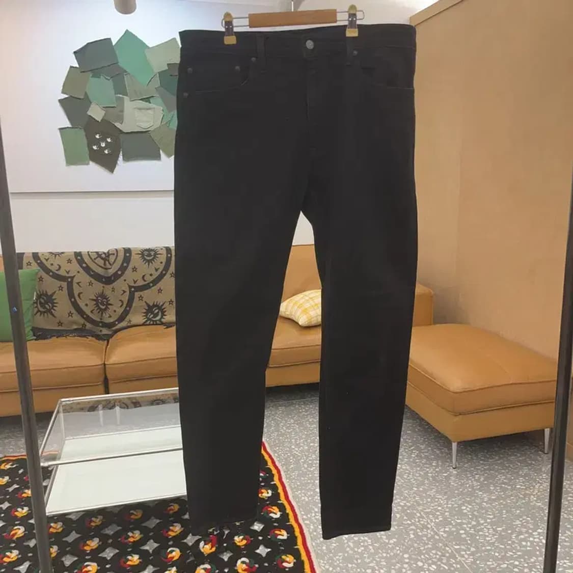 리바이스 512 빅E 프리미엄 골드 블랙진 팬츠 36인치 C07715 상품이미지3