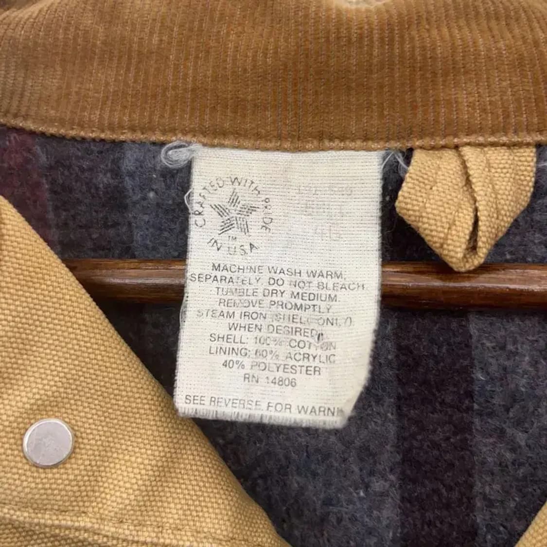 칼하트 빈티지 올드스쿨 패치 초어 디트로에드 워크자켓 C07692 상품이미지5