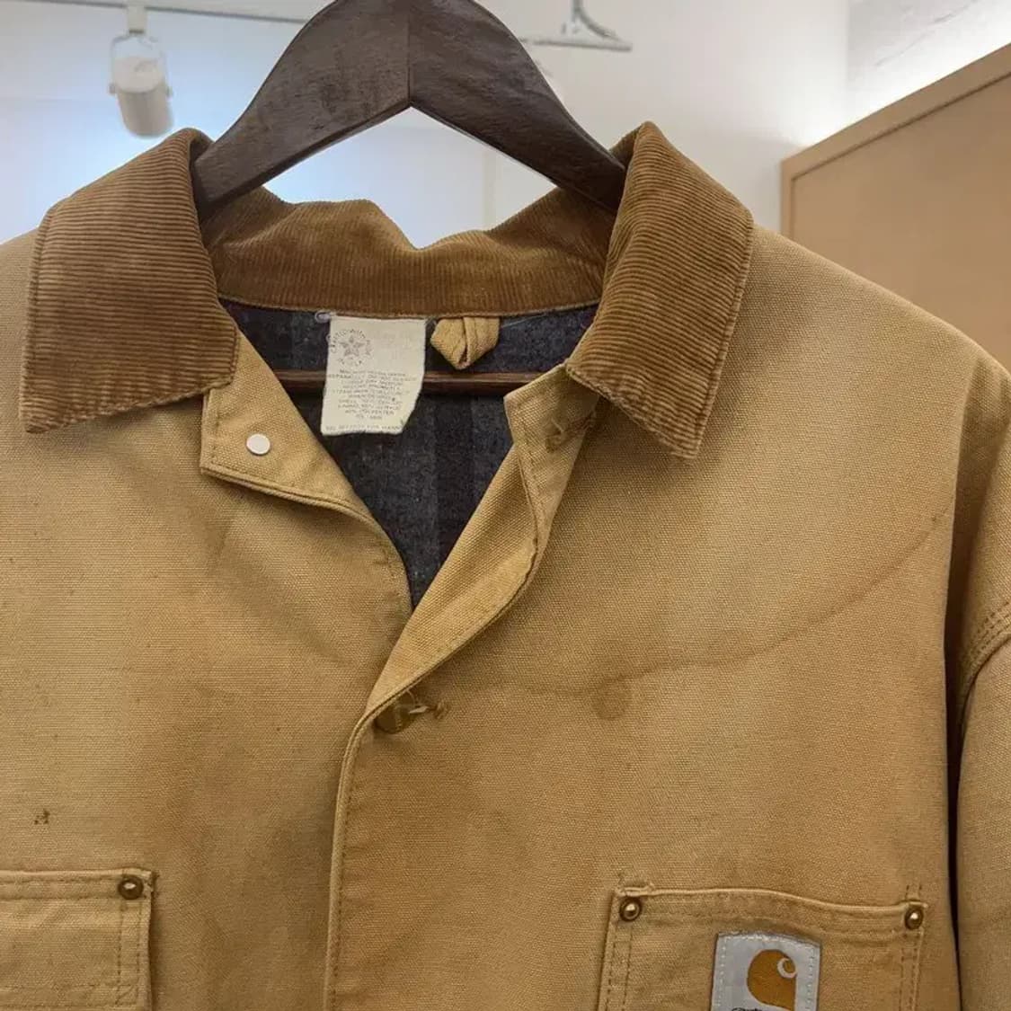 칼하트 빈티지 올드스쿨 패치 초어 디트로에드 워크자켓 C07692 상품이미지8