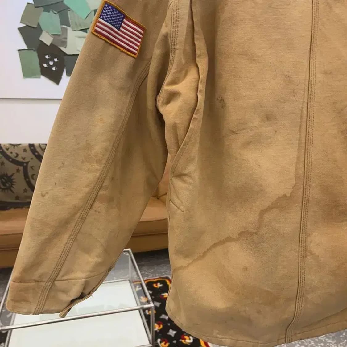 칼하트 빈티지 올드스쿨 패치 초어 디트로에드 워크자켓 C07692 상품이미지9