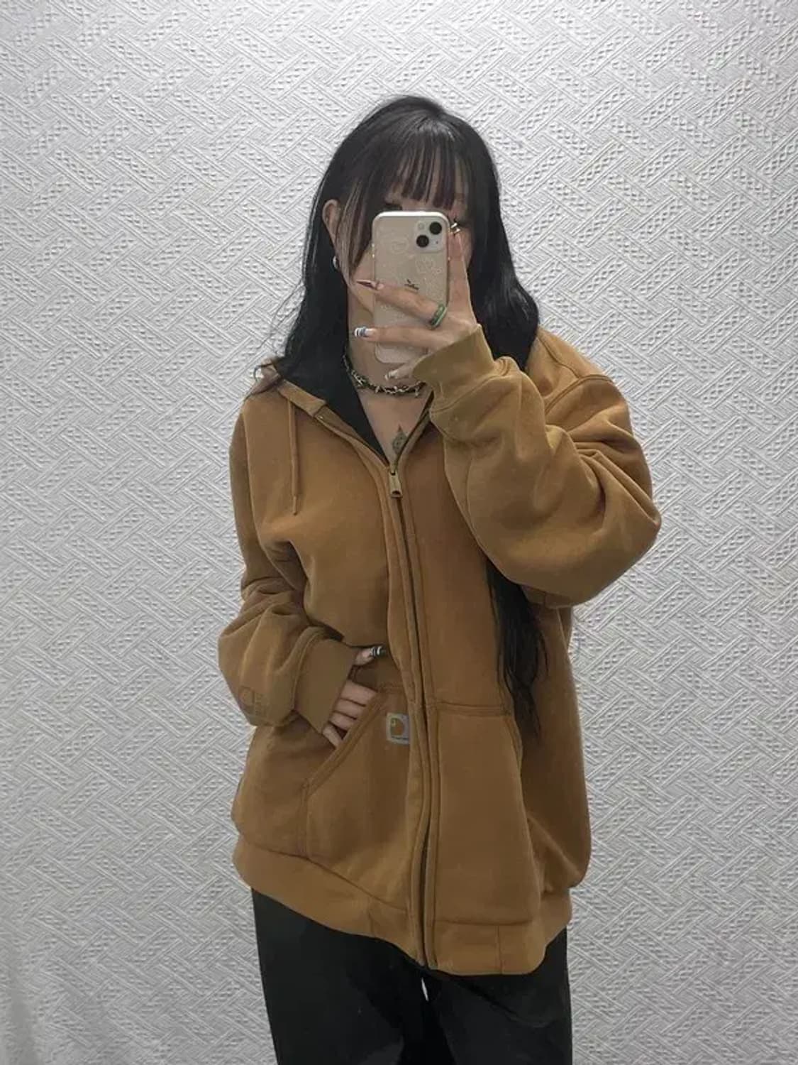 칼하트 올드스쿨 캐주얼 써멀 후드집업 L C07684 상품이미지1