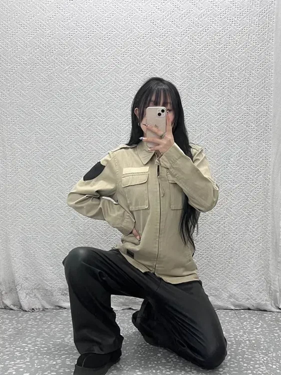 리타 빈티지 밀리터리 워크 트러커 셔츠 자켓 M C07693 상품이미지1