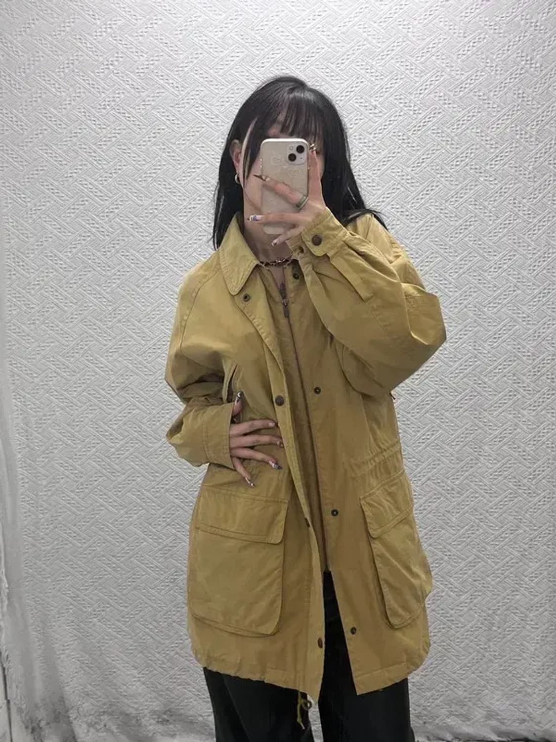 버버리 캐주얼 빈티지 스윙톱 롱 야상 자켓 M C07687 상품이미지2