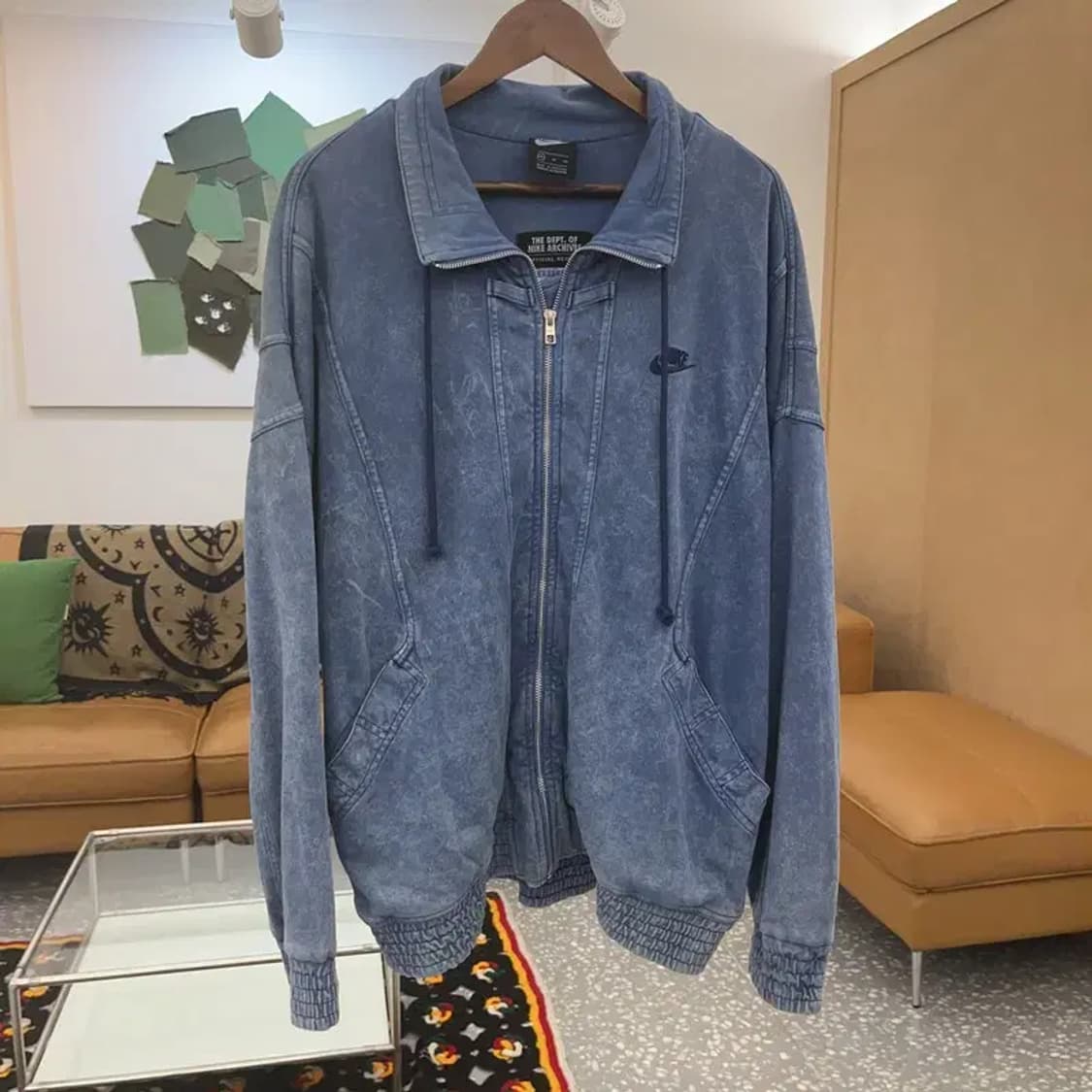 나이키 빈티지 리이슈 데미지워싱 집업 자켓 XL C07696 상품이미지3