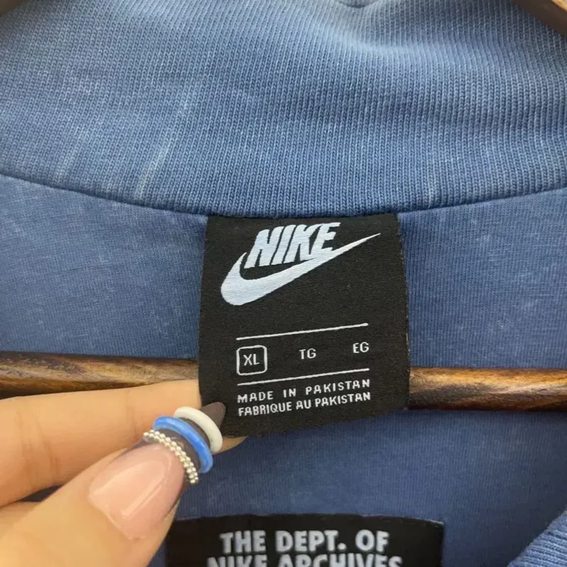 나이키 빈티지 리이슈 데미지워싱 집업 자켓 XL C07696 상품이미지5