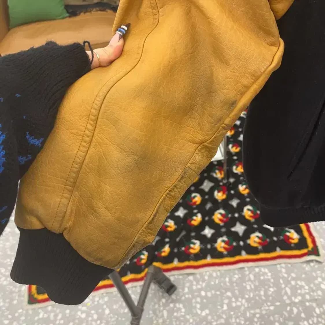 나이키 올드스쿨 레트로 빈티지 소가죽 바시티자켓 100 C07690 상품이미지8