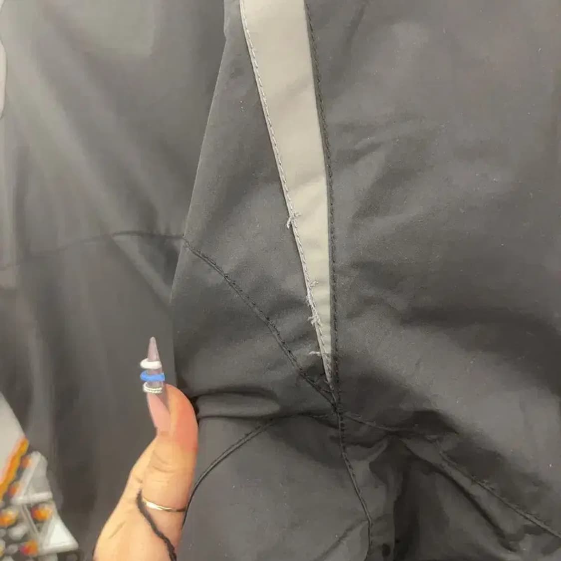 챕스 올드스쿨 레트로 오버핏 기모 바람막이 자켓 L C07699 상품이미지7