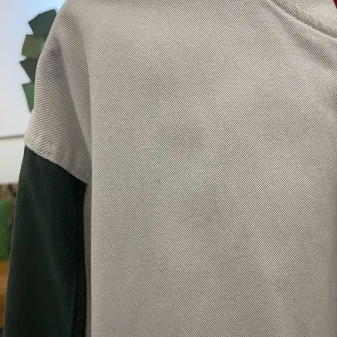 메인부스 레트로 빈티지 슬리브 배색 바시티자켓 105 C07691 상품이미지8